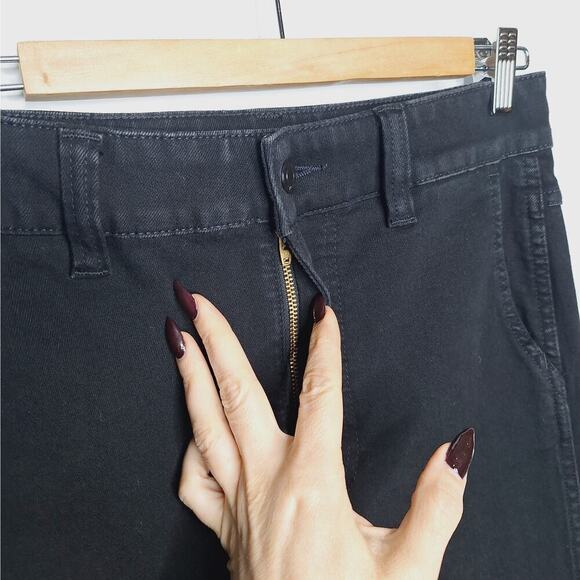 J. Crew Jeans Bootcut High Rise Tall Black Women's 28T Sailor Pants Denim Ankle - Picture 5 of 10